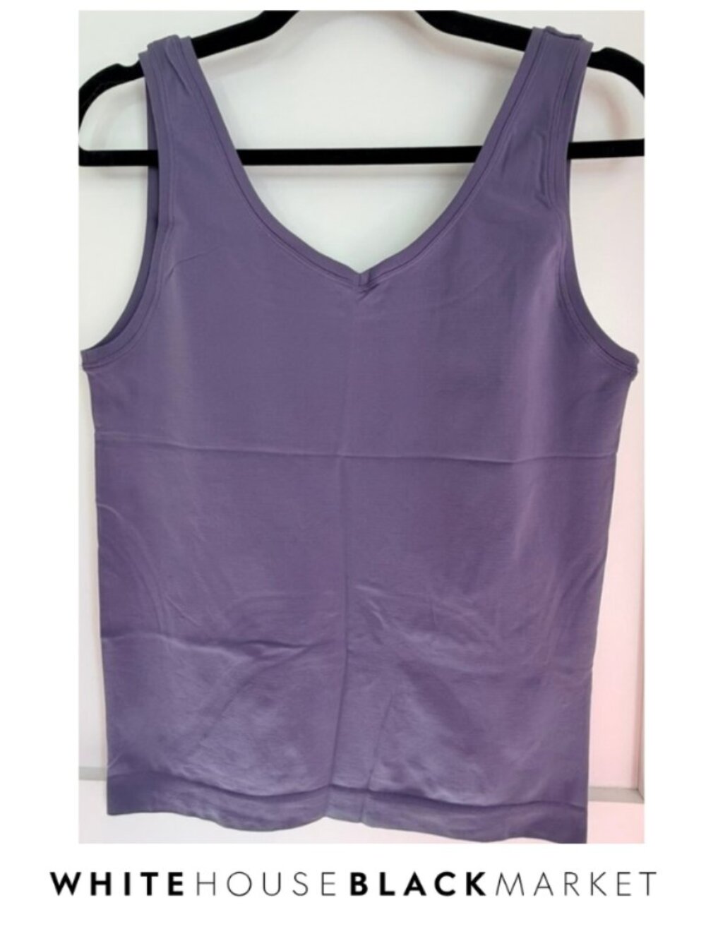 WHite House Black Market Layering Tank - L Dusty Purple